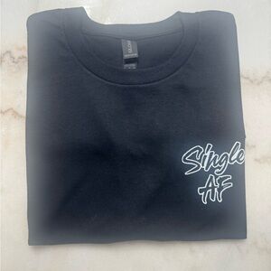 Gildan Black 'Single AF' Men's Tee